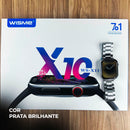 Relógio Smartwatch Inteligente WS-X11 Série 10 – Kit com 7 Pulseiras e Tela Full Touch