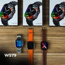 Relógio Inteligente WS-79 Ultra 2 – Kit Pulseiras, Tela Grande e Monitoramento Completo
