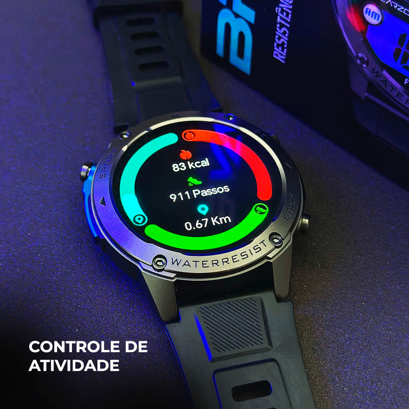 Smartwatch Wearzone BRAVE à Prova D'Água 50m - Relógio Inteligente
