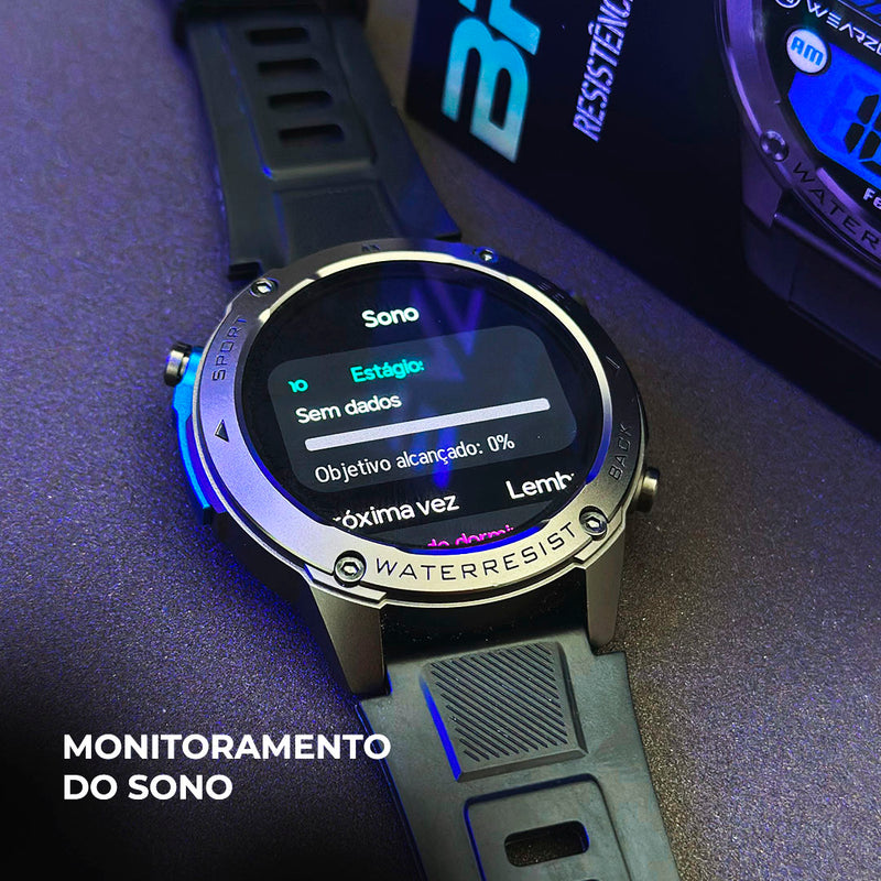 Smartwatch Wearzone BRAVE à Prova D'Água 50m - Relógio Inteligente