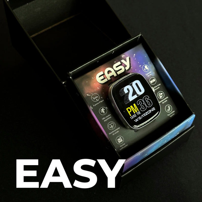Relogio Smartwatch Easy A Prova D'água Bateria Longa Duração