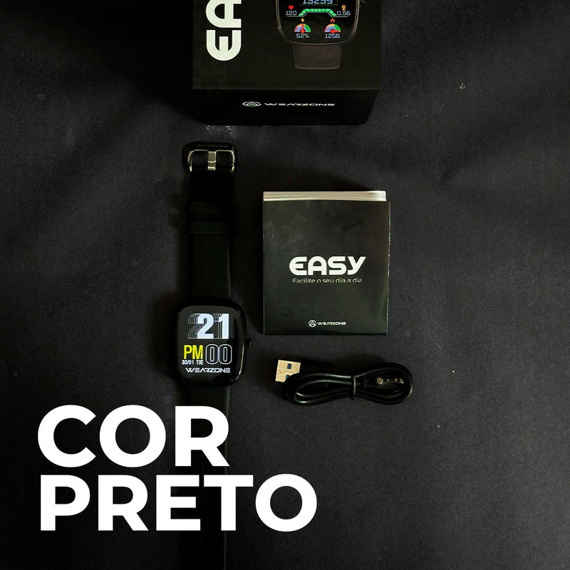 Relogio Smartwatch Easy A Prova D'água Bateria Longa Duração