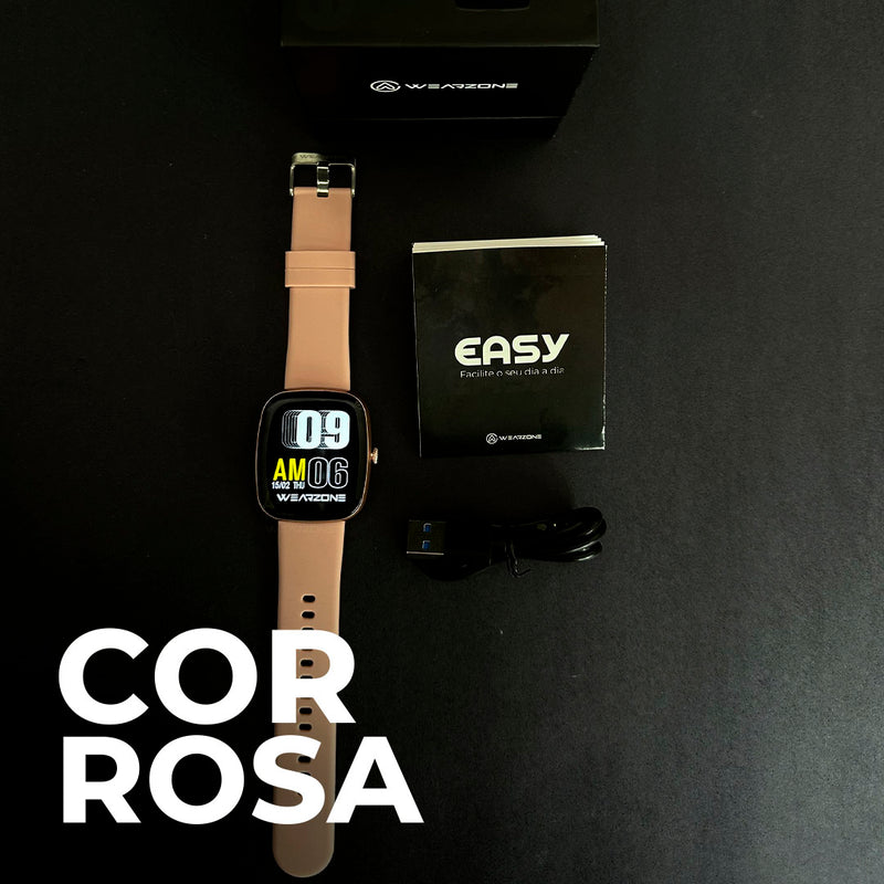 Relogio Smartwatch Easy A Prova D'água Bateria Longa Duração