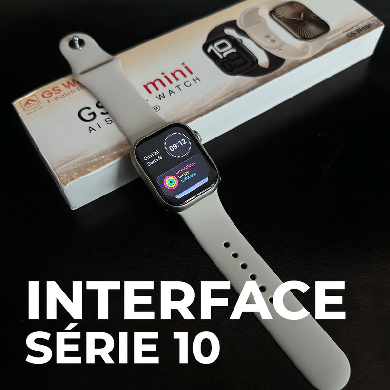 Smartwatch GS10 Mini 41mm Série 10 com NFC, ChatGPT e Resistência à Água