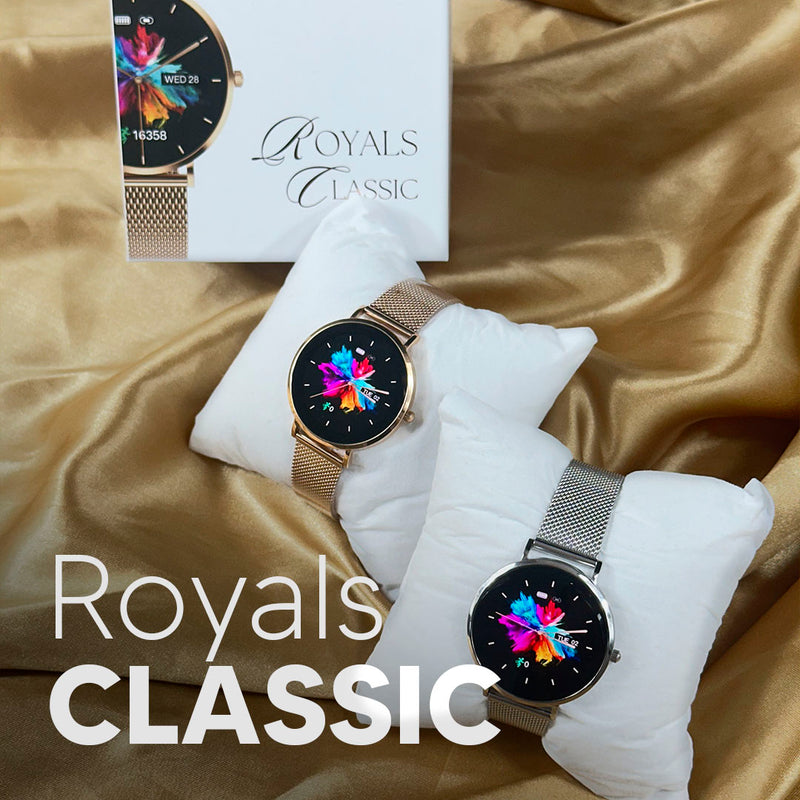 Smartwatch Royals Classic Vidro Gorilla Glass Amoled Luxo feminino