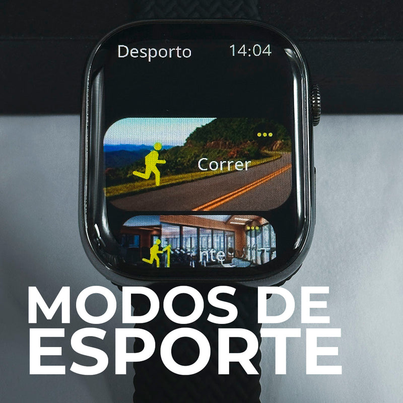Relógio Inteligente WS-S9 MAX – Tela Full Touch, Notificações e Modos Esportivos