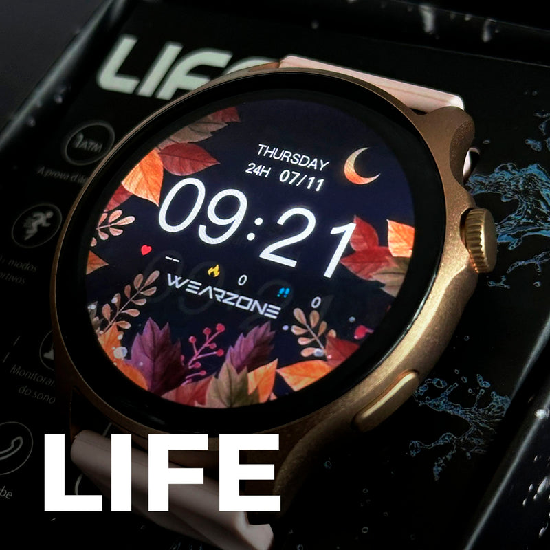 Smartwatch Life Prova D'água Amoled Redondo Longa Duração