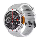 Microwear MA31 branco com caixa em liga de titânio e pulseira de silicone