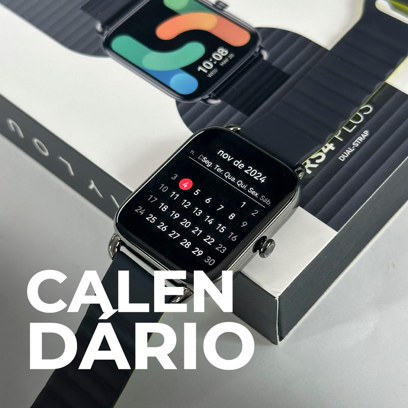 Haylou Smartwatch RS4 Plus – Tela AMOLED 1.78”, Bateria até 10 dias, Modos Esportivos e Saúde