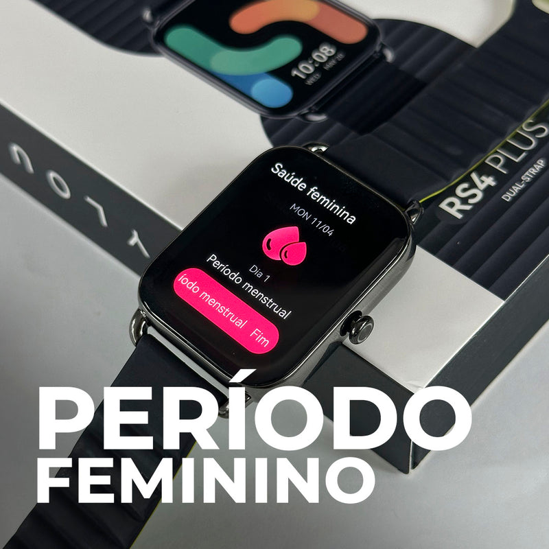 Haylou Smartwatch RS4 Plus – Tela AMOLED 1.78”, Bateria até 10 dias, Modos Esportivos e Saúde