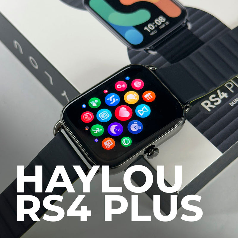 Haylou Smartwatch RS4 Plus – Tela AMOLED 1.78”, Bateria até 10 dias, Modos Esportivos e Saúde