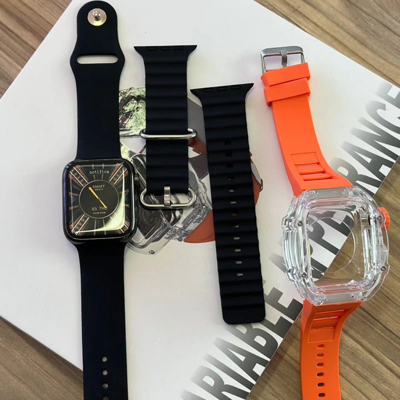 Smartwatch H9 - Kit 3 Pulseiras + Capa