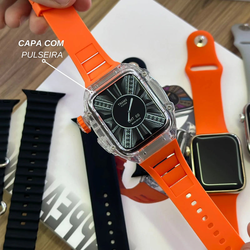Smartwatch H9 - Kit 3 Pulseiras + Capa
