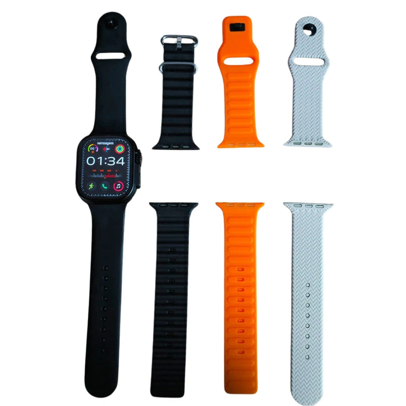 Smartwatch N10 Ultra - Kit 4 Pulseiras