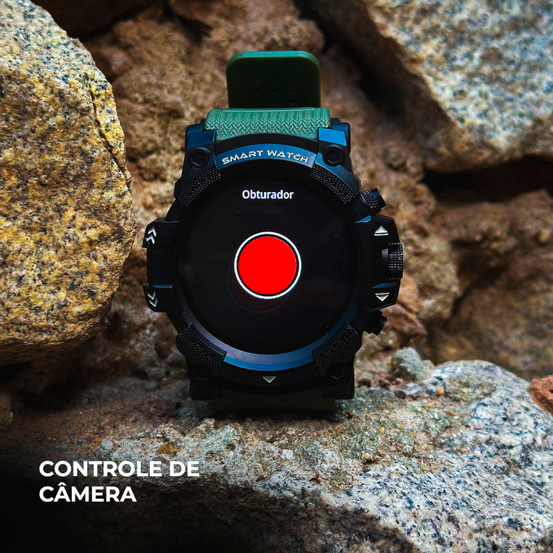 Smartwatch Wearzone THUNDER Militar GPS À Prova D'Água 100 Modos Esportivos