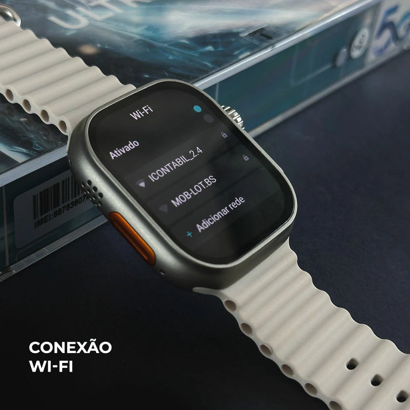 Smartwatch Microwear Ultra AI 3 – Kit com 4 Pulseiras