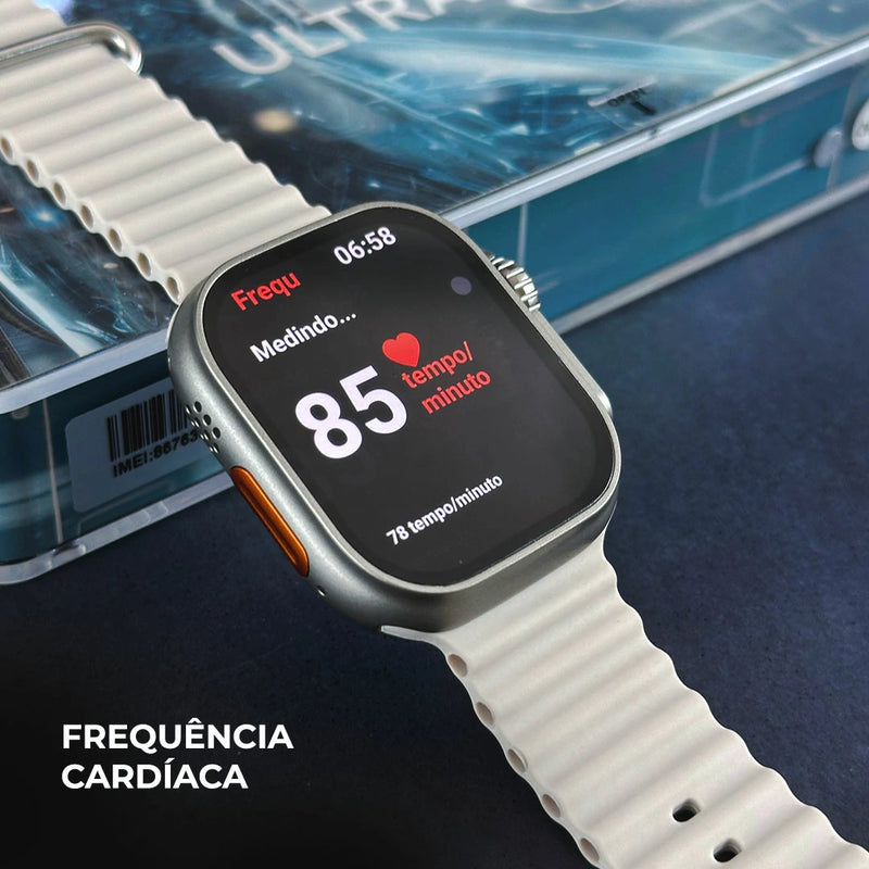 Smartwatch Microwear Ultra AI 3 – Kit com 4 Pulseiras