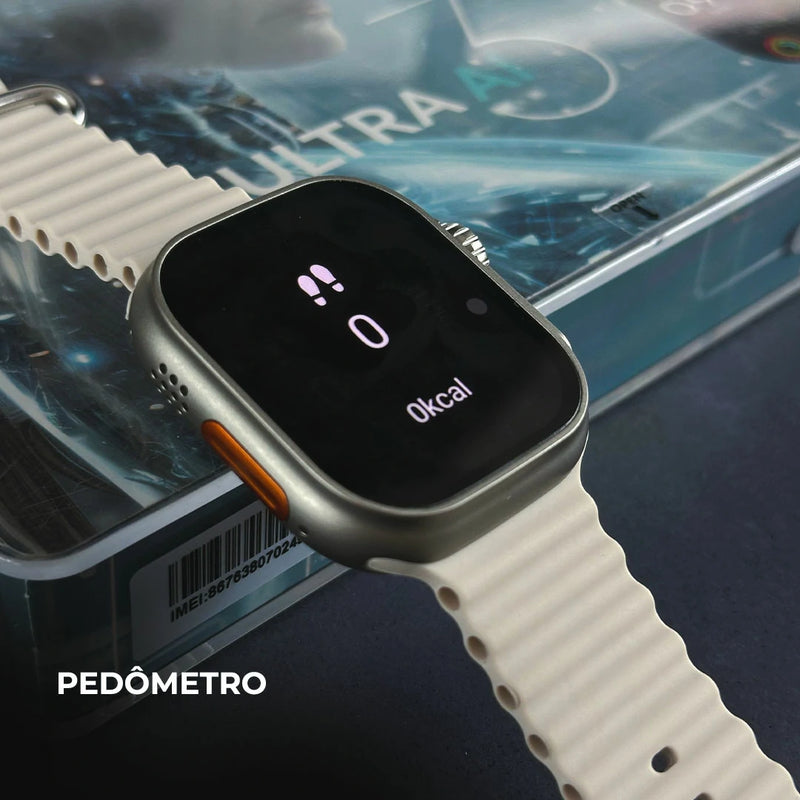 Smartwatch Microwear Ultra AI 3 – Kit com 4 Pulseiras