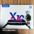 Relógio Smartwatch Inteligente WS-X11 Série 10 – Kit com 7 Pulseiras e Tela Full Touch