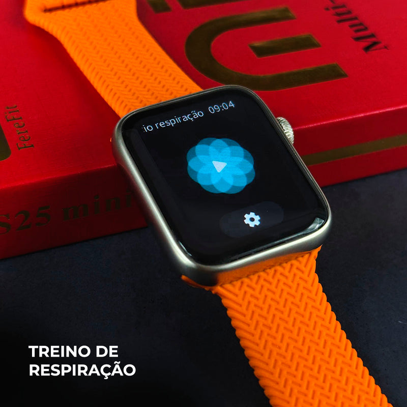 Relógio Smartwatch Inteligente WS25 Mini – Kit com 4 Pulseiras