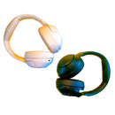 Headset Bluetooth Wearzone WZ08 disponível nas cores preto e branco, design moderno e dobrável