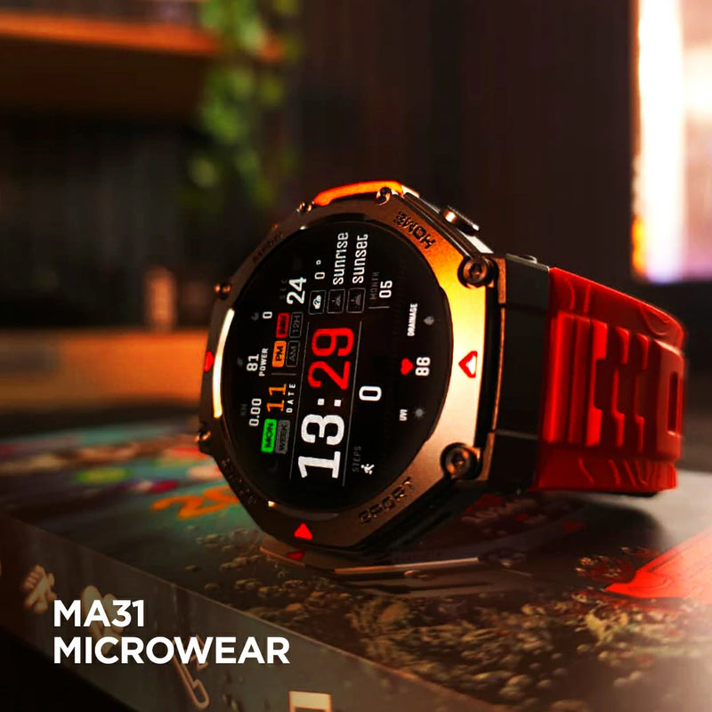Smartwatch Microwear MA31 Serie 10 – Tela 1,45", GPS e IA