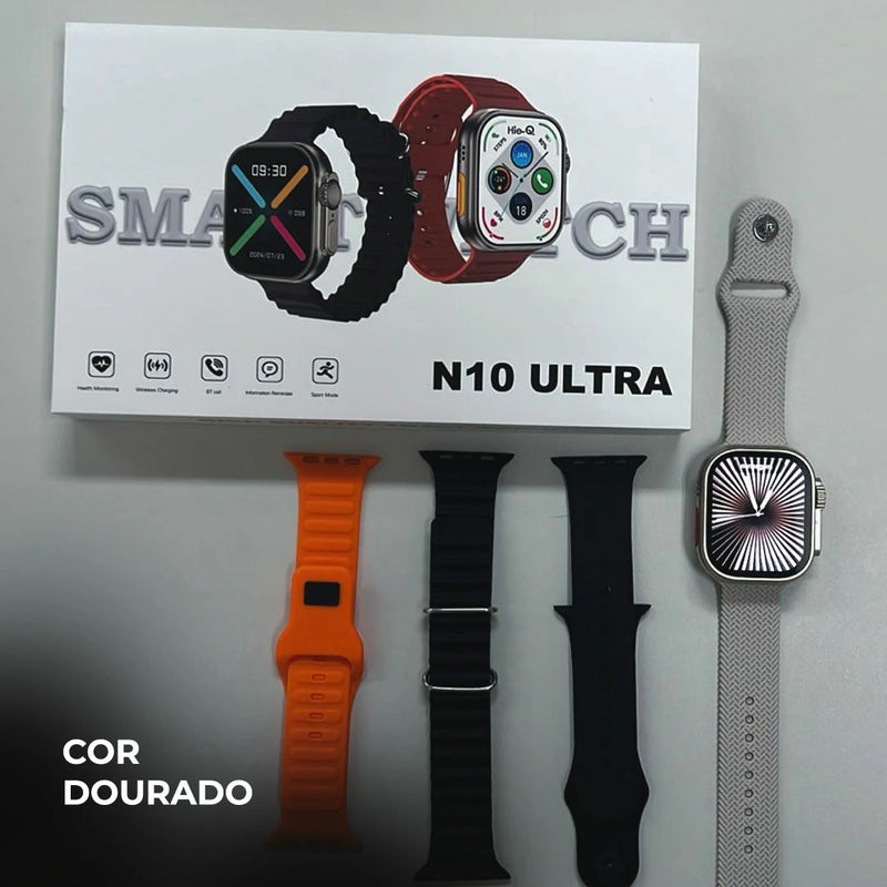 Smartwatch N10 Ultra - Kit 4 Pulseiras