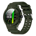 Relógio inteligente Fenix verde com tela AMOLED colorida, GPS e múltiplos modos esportivos