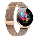 Smartwatch Wearzone Royals Classic feminino rosa com vidro Gorilla Glass, tela AMOLED e design luxuoso