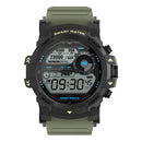 Smartwatch Wearzone THUNDER design militar robusto com pulseira tática e resistência à água para aventureiros