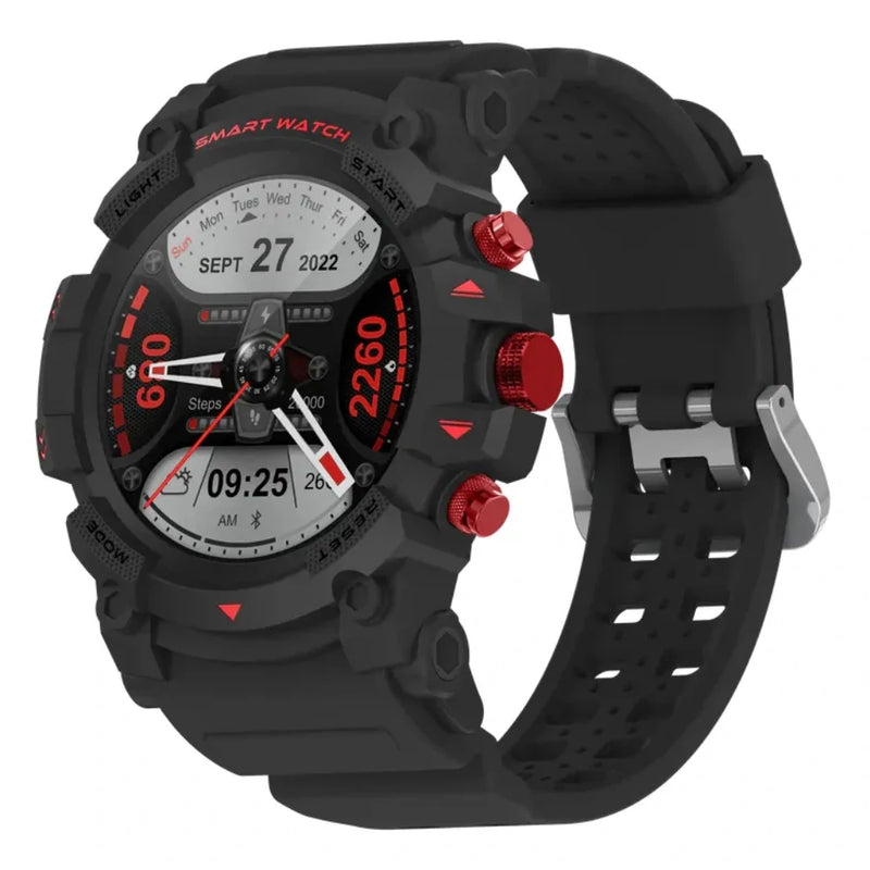 Smartwatch Wearzone THUNDER militar com GPS integrado, 100 modos esportivos e interface de monitoramento cardíaco
