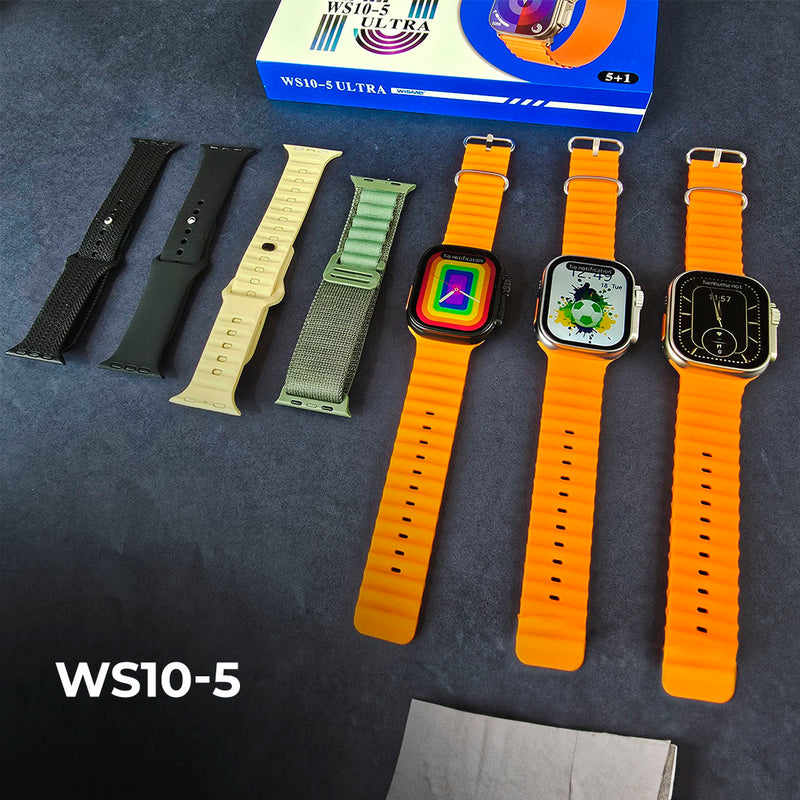 relógio inteligente  Kit Com Pulseiras - WS10-5 ULTRA (5 Pulseiras)